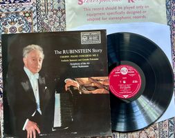 Chopin Concerto No2 Rubinstein 1st UK label LP GEWASCHEN TOP