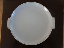 Platte weiss/gold Porzellanfabrik Arzberg
