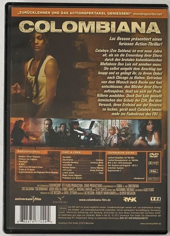 Tutti i DVDs: Colombiana – Usato da Flums venduto da Asquillo 1