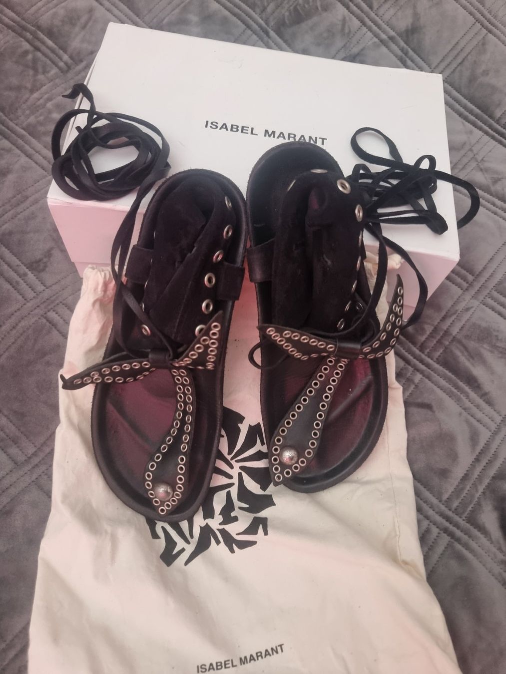 Isabel Marant Scarpe da donna: Isabel Marant Bow Tie Sandals Edris size 39 – Usato da Curio venduto da Gossipgirl15