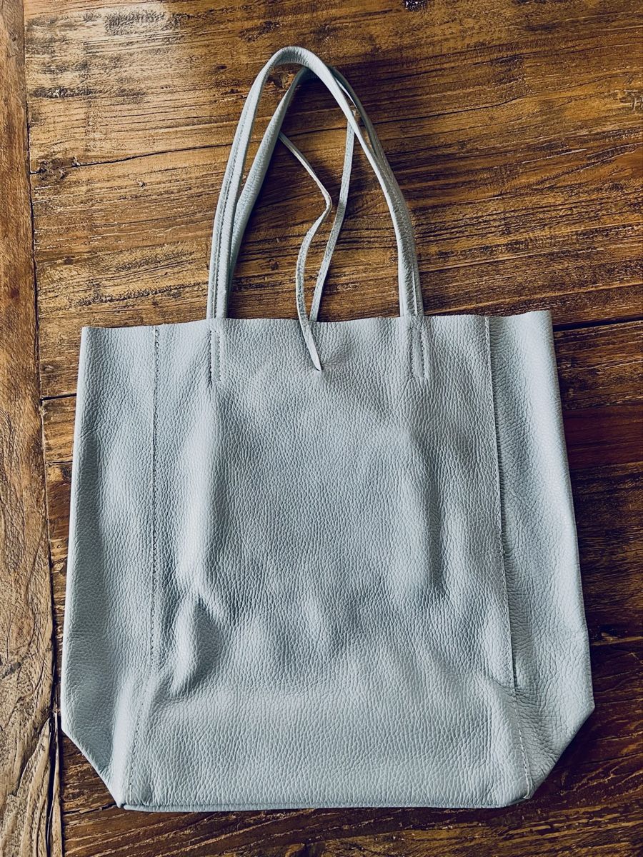 Taschen für Damen: Tasche hellblau, Leder-Shopper  – Neu (gemäss Beschreibung) aus Lausen von Mysli1 1