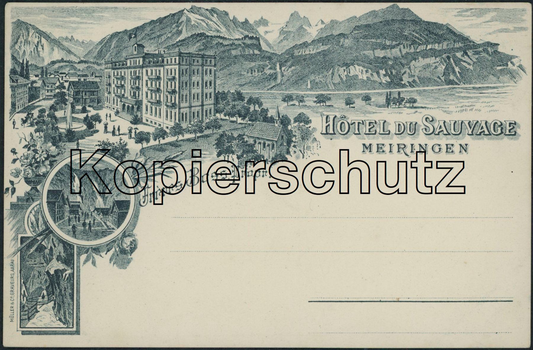 Cartoline postali: BE Meiringen - Litho – Nuovo (secondo la descrizione) da Schindellegi venduto da masutka7
