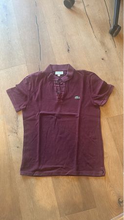 Lacoste Poloshirt Grösse M Bordeauxrot Sehr Gut Erhalten