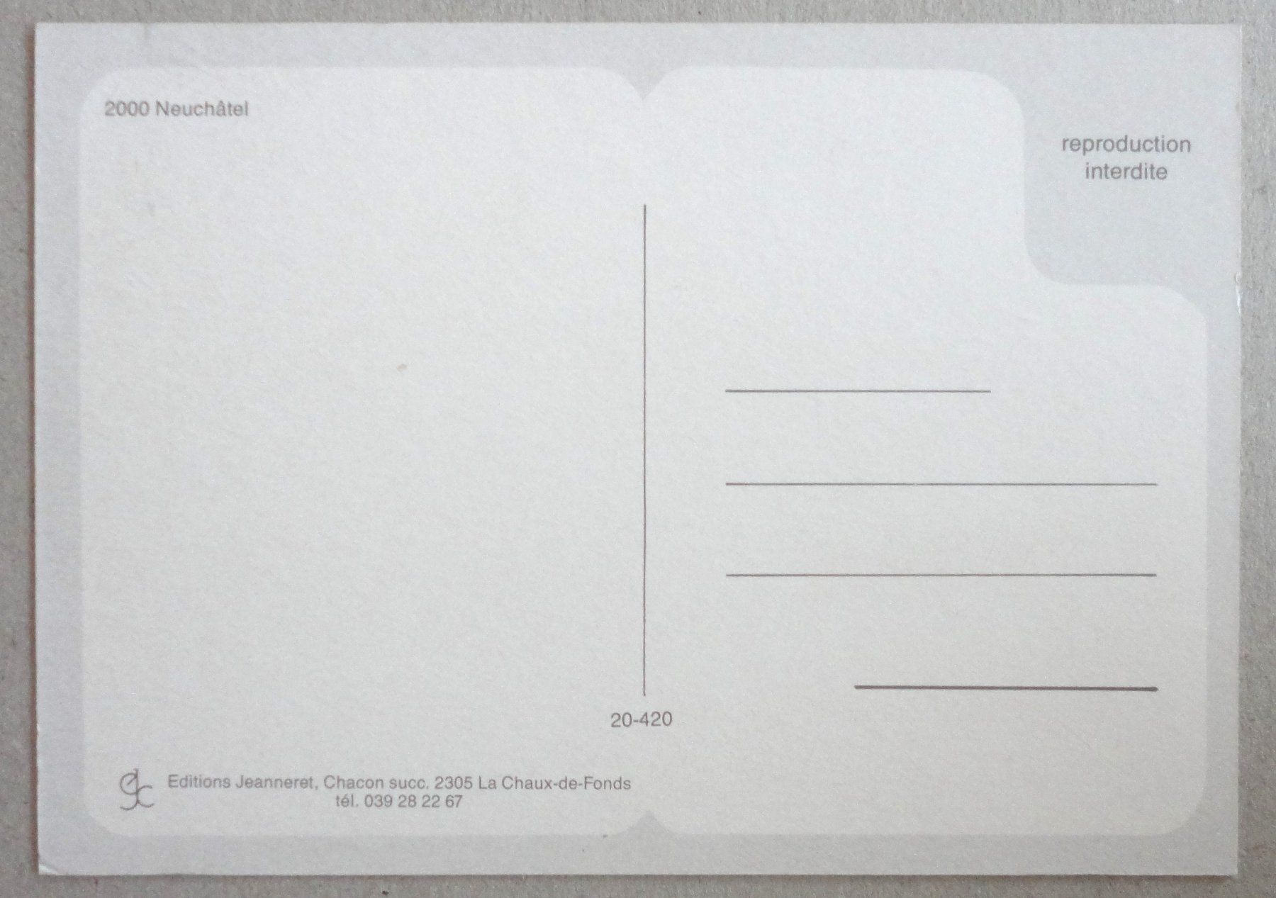 Cartes postales: Neuchâtel – D'occasion à Fétigny par Billy2miny 1