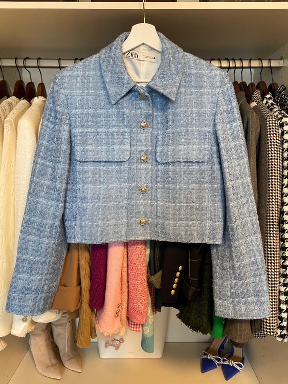 Zara veste courte en tweed (Gebraucht) in Rolle f?�r CHF 35 �?? mit Lieferung auf Ricardo kaufen