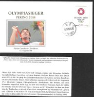 Sonderbrief F. Cancellara Olympiasieger Zeitfahren 13.8.2008