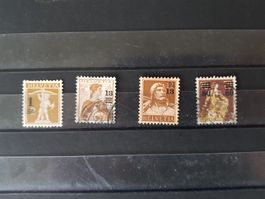 Alte schweizer Briefmarken Jahrgang 1915