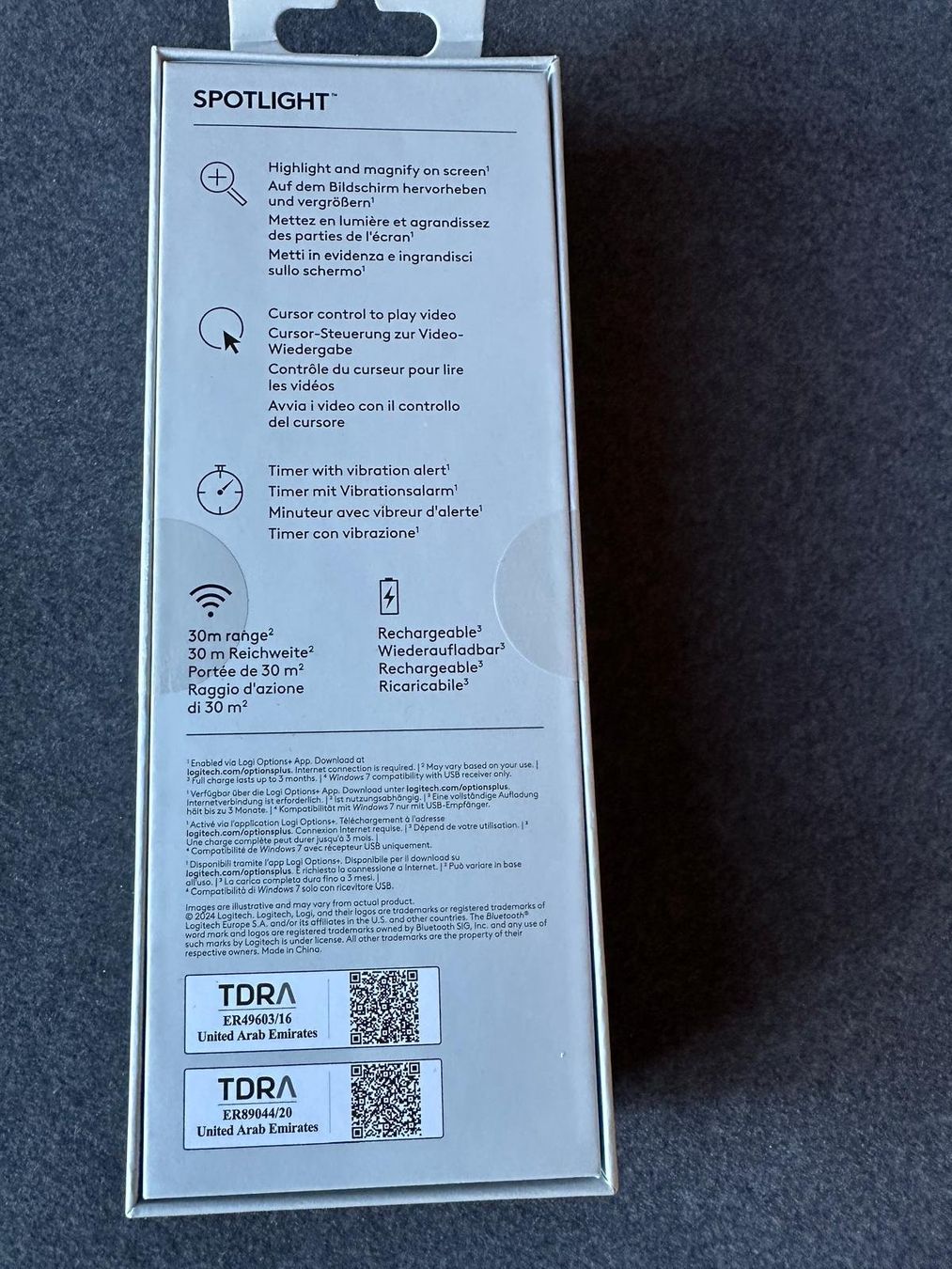 Logitech Fernbedienungen: Logitech Presenter - Spotlight Presentation Remote – Neu und originalverpackt aus Walzenhausen von Ducati_996 1
