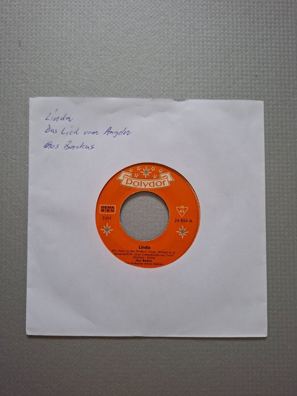 Dischi in vinile: Gus Backus - Linda – Usato da Arbon venduto da pendulum