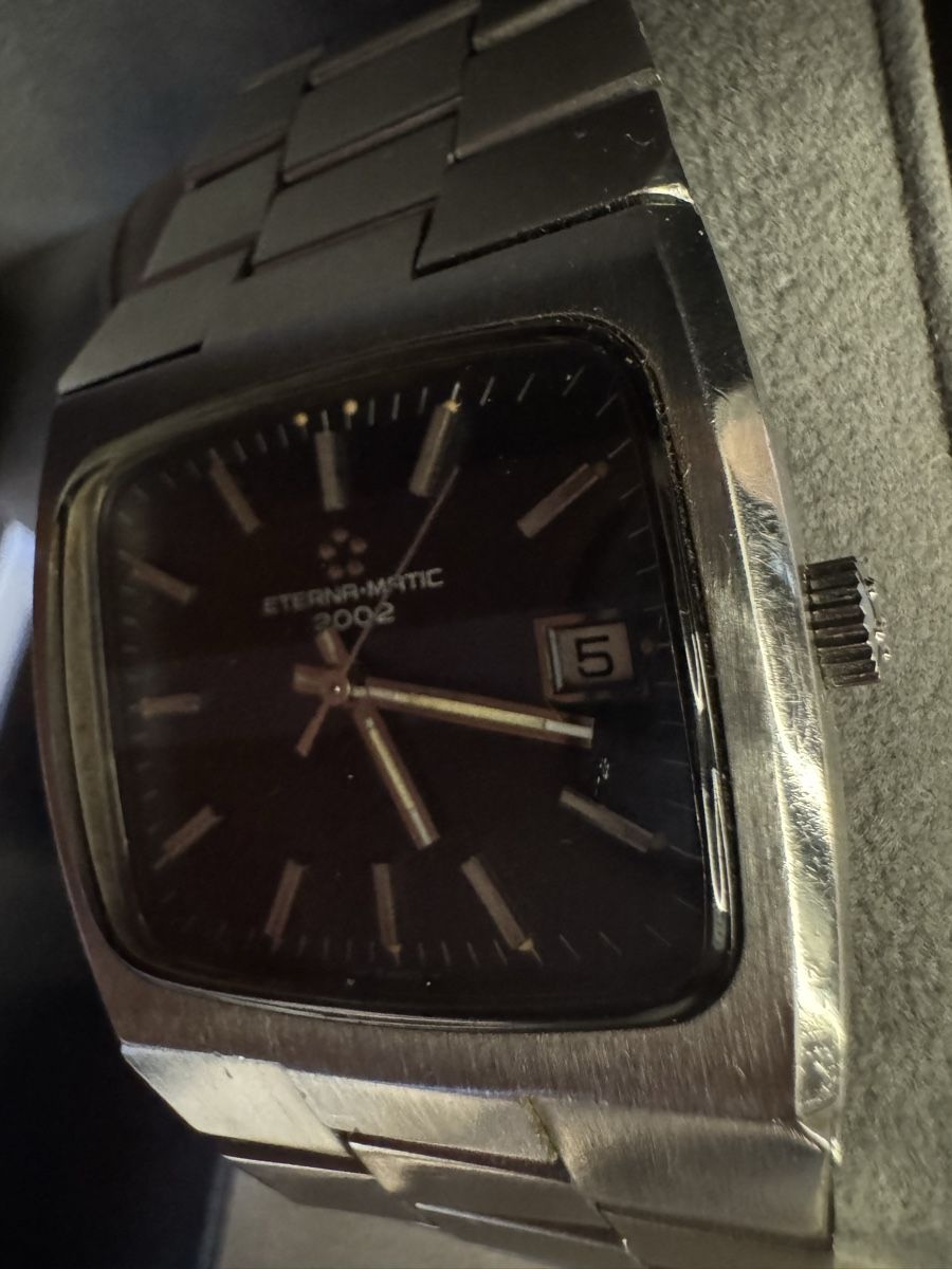 Eterna Orologi: Eterna Matic 2002 Herrenuhr mit Datum, Stahl, – Usato da Montévraz venduto da W1965 4