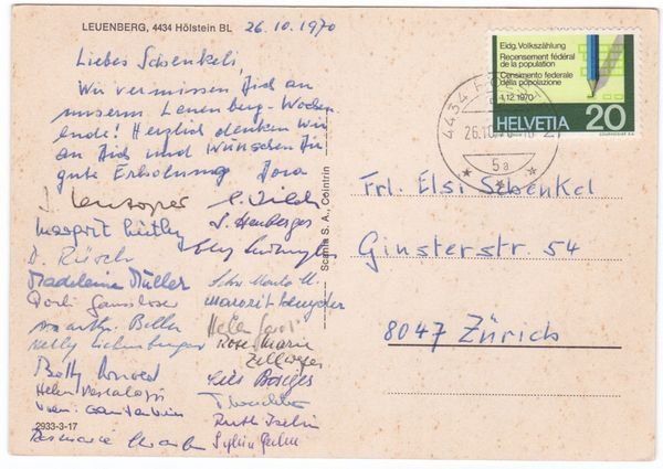 Cartoline postali: Hölstein, Tagungszentrum Leuenberg – Usato da Frauenfeld venduto da POML 1