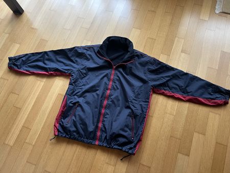 Warme Herren-Regenjacke mit Innenfleece (Wendejacke) Gr. L