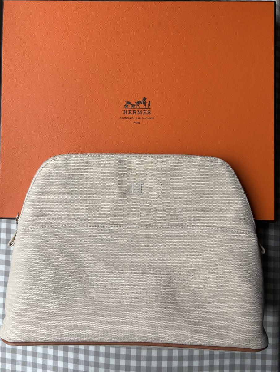 Hermès Custodie per cosmetici: Hermès Trousse Bolide grand modèle – Usato da Genève venduto da edu_62x2
