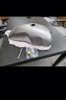 Tank für Motorrad Custom Umbau neu unlackiert inkl Zubehör