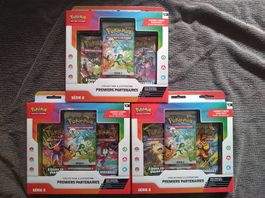 Pokemon 3 coffrets premiers partenaires serie 2
