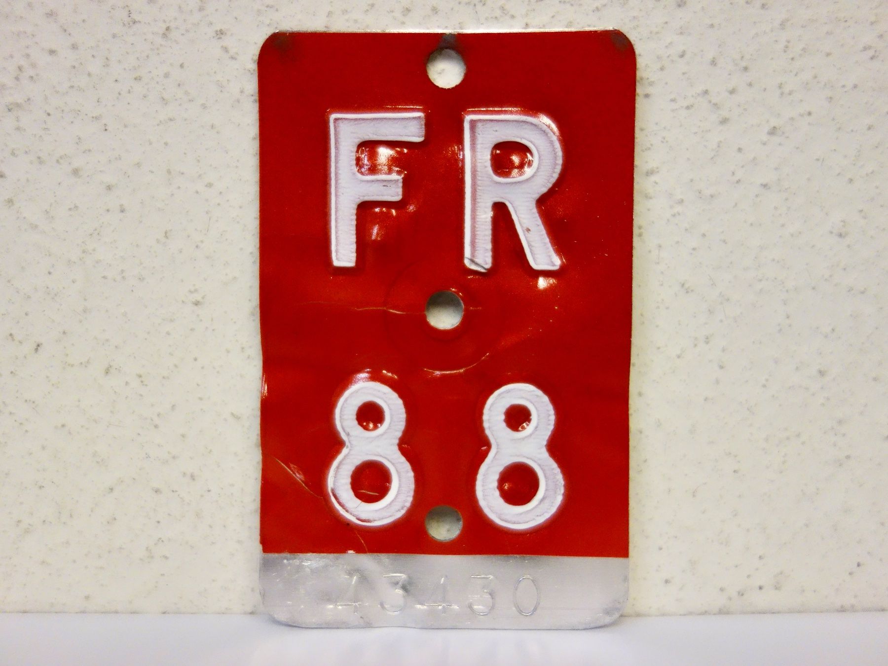 Insegne: FR 88 VELONUMMER - FAHRRADSCHILD – Usato da Kerzers venduto da djstarsky73