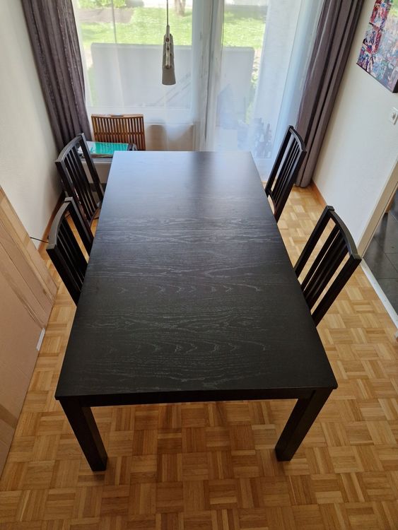 Verwunderlich Esstisch Ikea Bjursta Schwarzbraun Ebenbildsarah2985