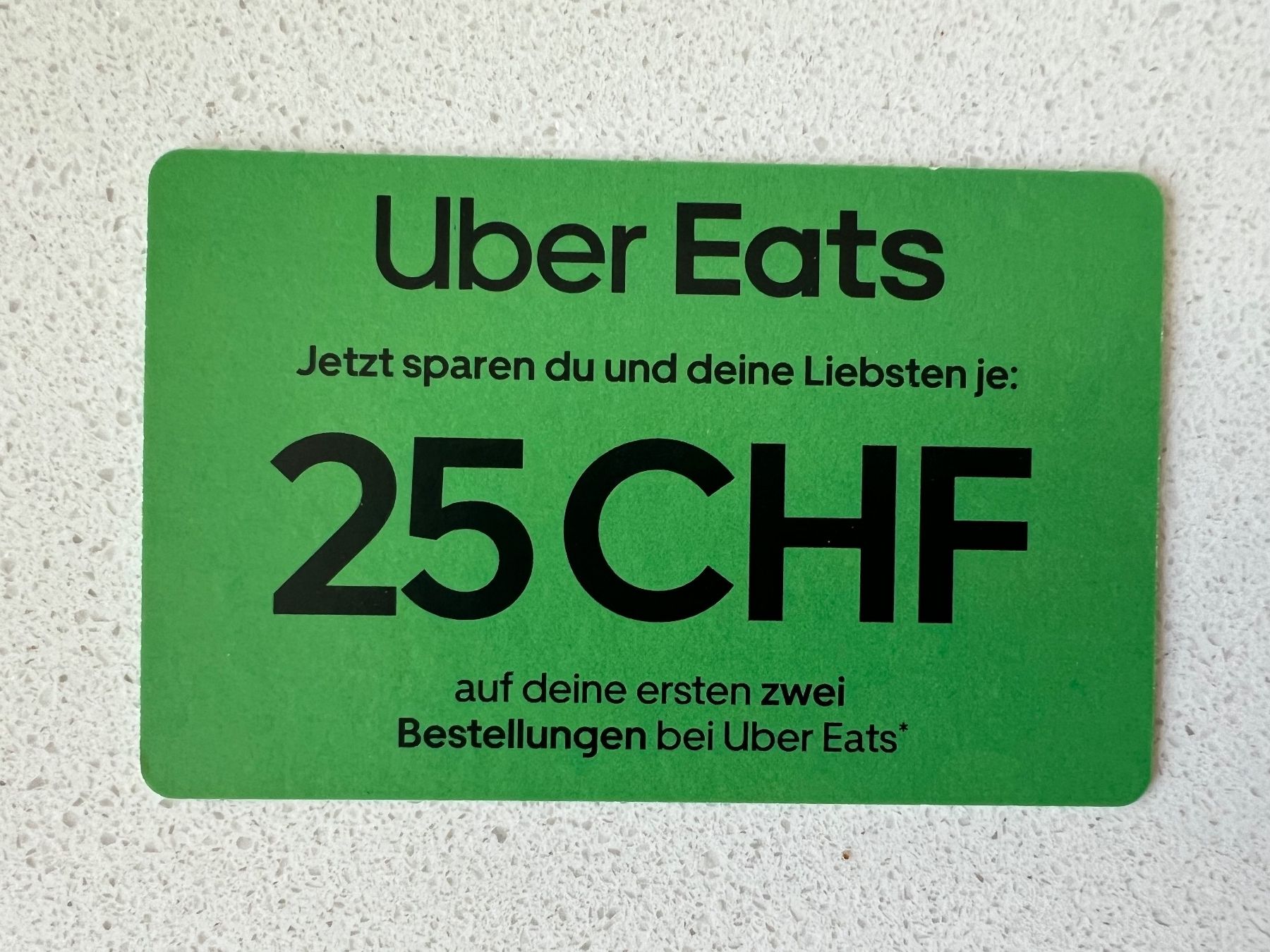 Buoni: Uber Eats Rabattcode 25.- – Nuovo e nell'imballaggio originale da Glattpark(Opfikon) venduto da ste_n99y