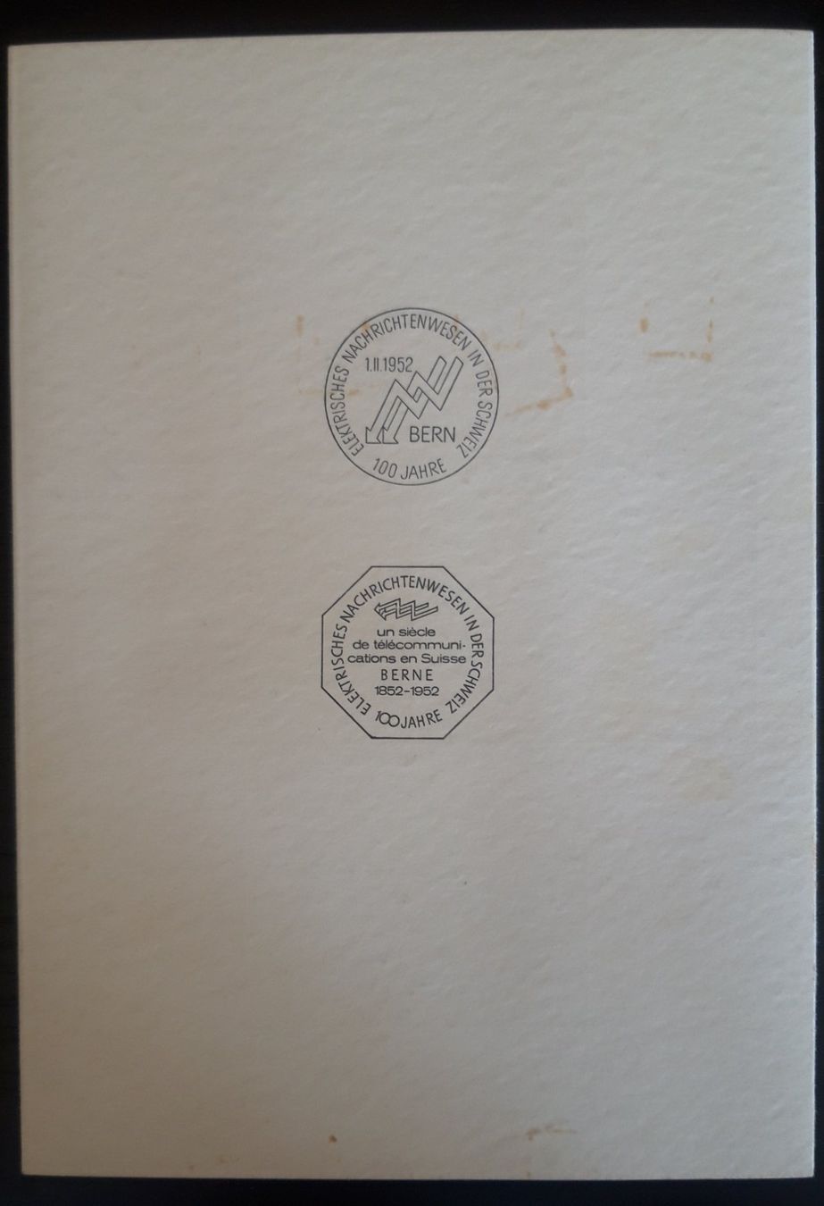 Alle Briefmarken: PTT Karte mit 4x 4er Blöcke 1952 – Gebraucht aus Buus von papillon098 3