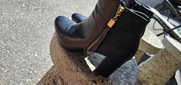 Stiefeletten G-Woman by Gémo Grösse 37 Schwarz Leder