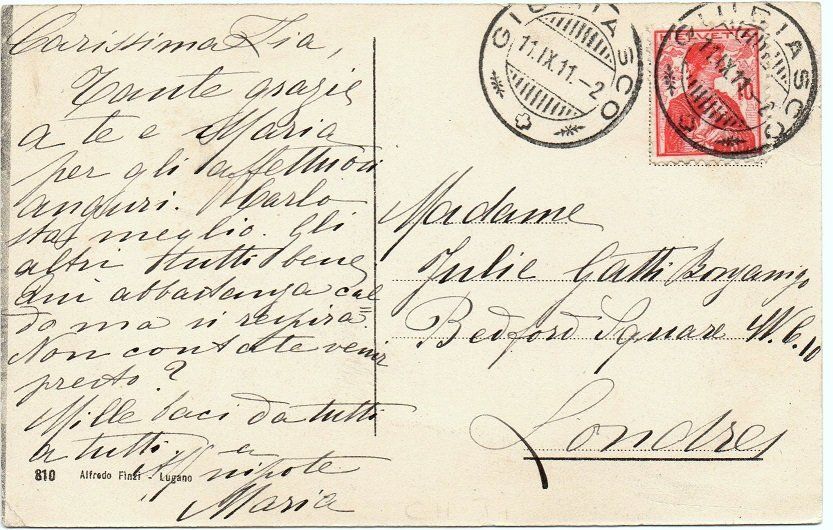 Cartoline postali: GUIBIASCO Piazza – Usato da Jona venduto da philajona 1
