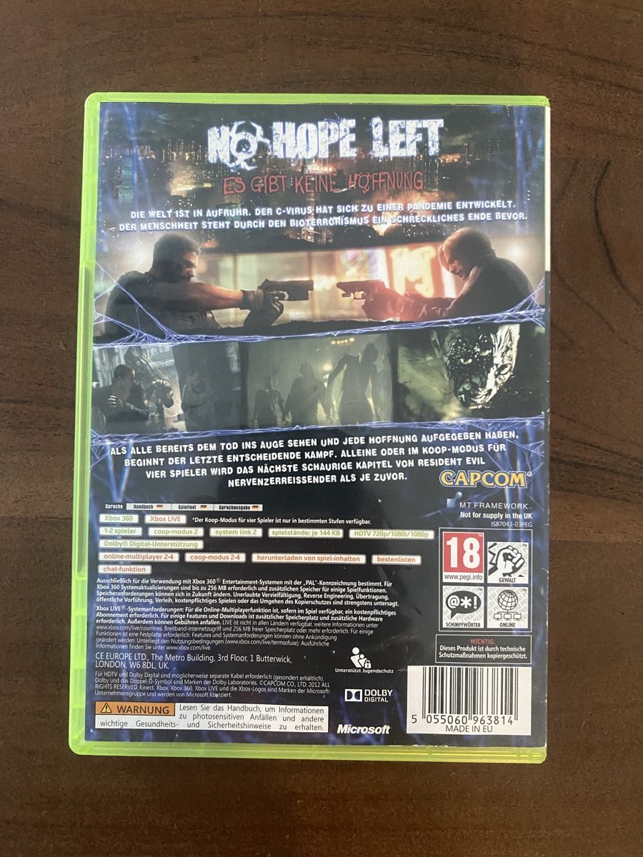 Microsoft Giochi: Resident Evil 6 für Xbox 360 – Usato da Thunstetten venduto da Virus_33 2