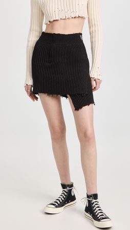 MM6 MAISON MARGIELA SKIRT - WICKELROCK - BLACK