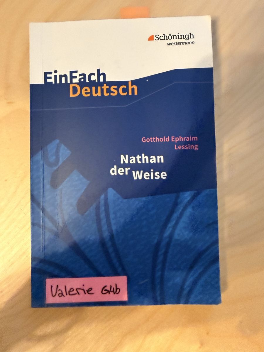 Libri: Nathan der Weise Lessing Schulbuch guter Zustand – Usato da Dornach venduto da val_y2ws