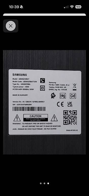 Samsung Televisori: Samsung 85" QLED – Nuovo (secondo la descrizione) da Einigen venduto da Leve114 4