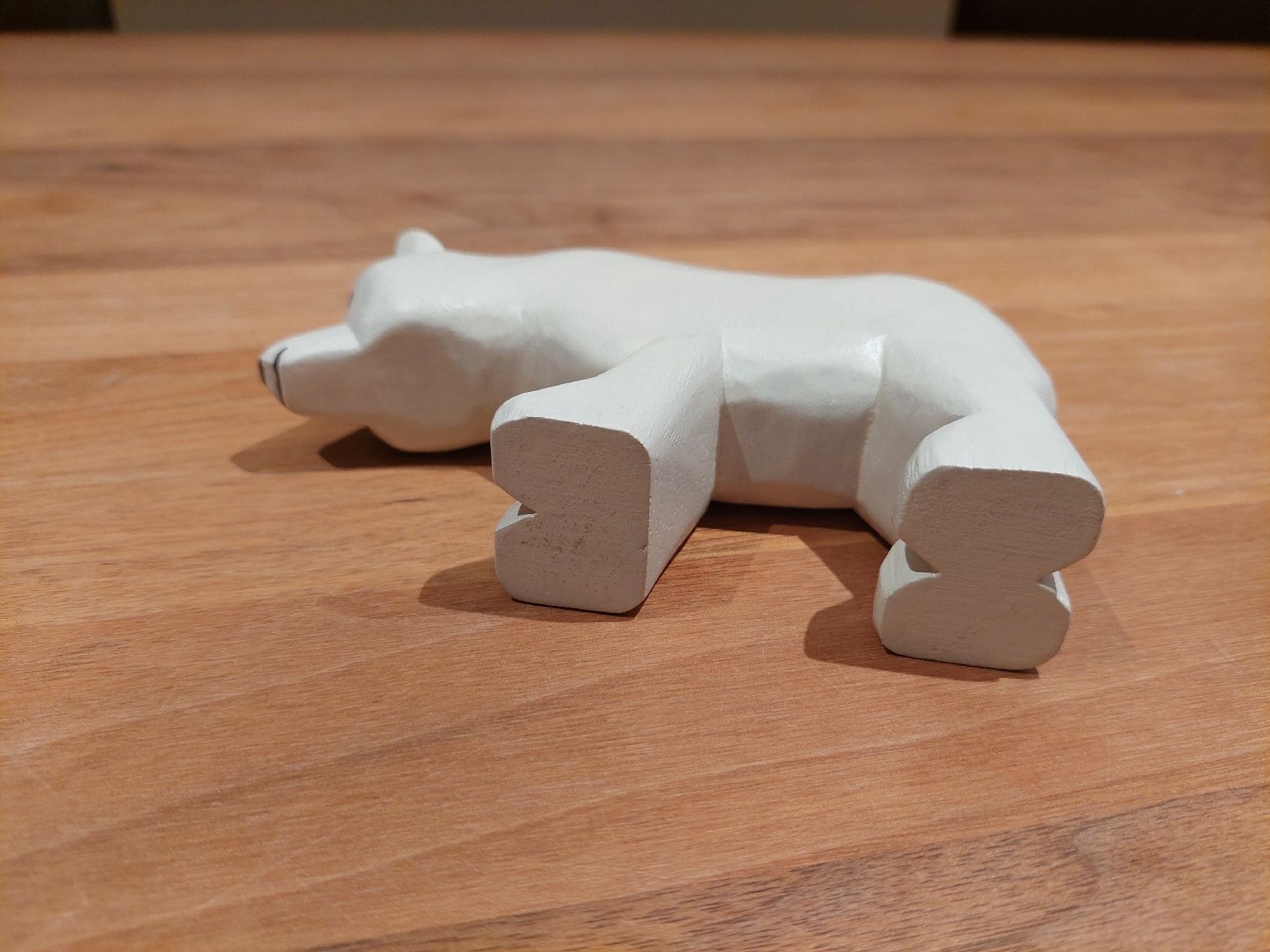 Statuette: Dekorativer Eisbär aus Holz –Deko oder Spielzeug – Usato da Brunnen venduto da Livianda 4