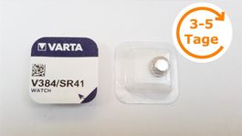 Knopfzelle V384/SR41, Silber-Oxid, Varta