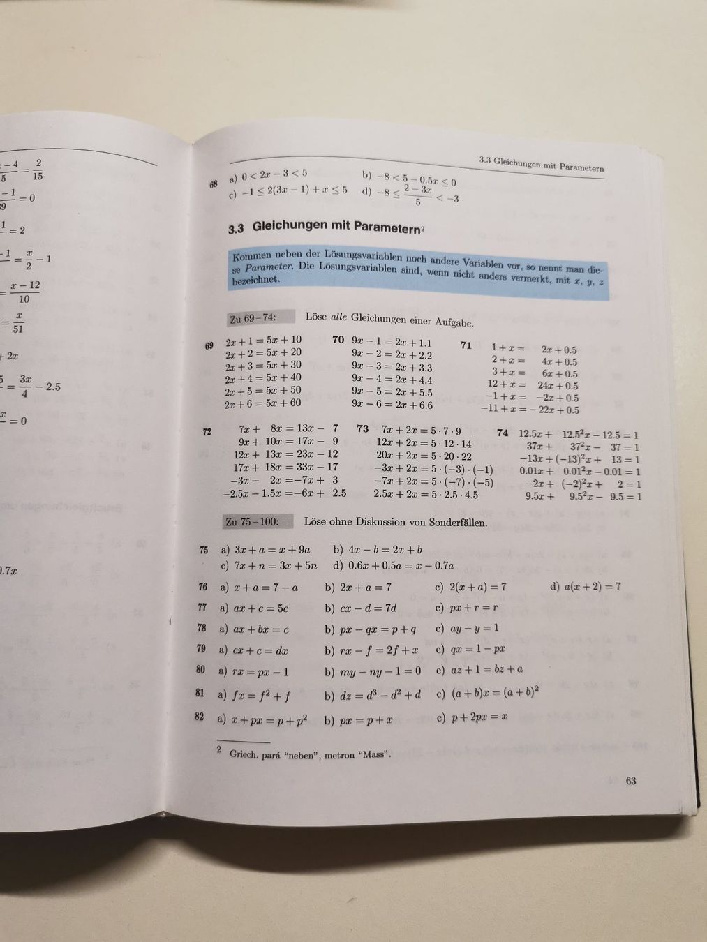 Bücher: Mathematikbuch Algebra 1 Aufgaben – Gebraucht aus Galgenen von amoxan1 2