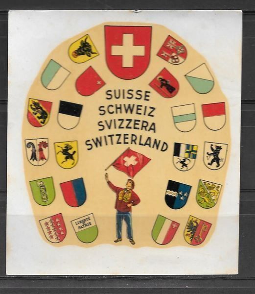 Cartoline postali: Alter Kofferaufkleber Motiv Schweiz – Nuovo (secondo la descrizione) da Olten venduto da clotaldi