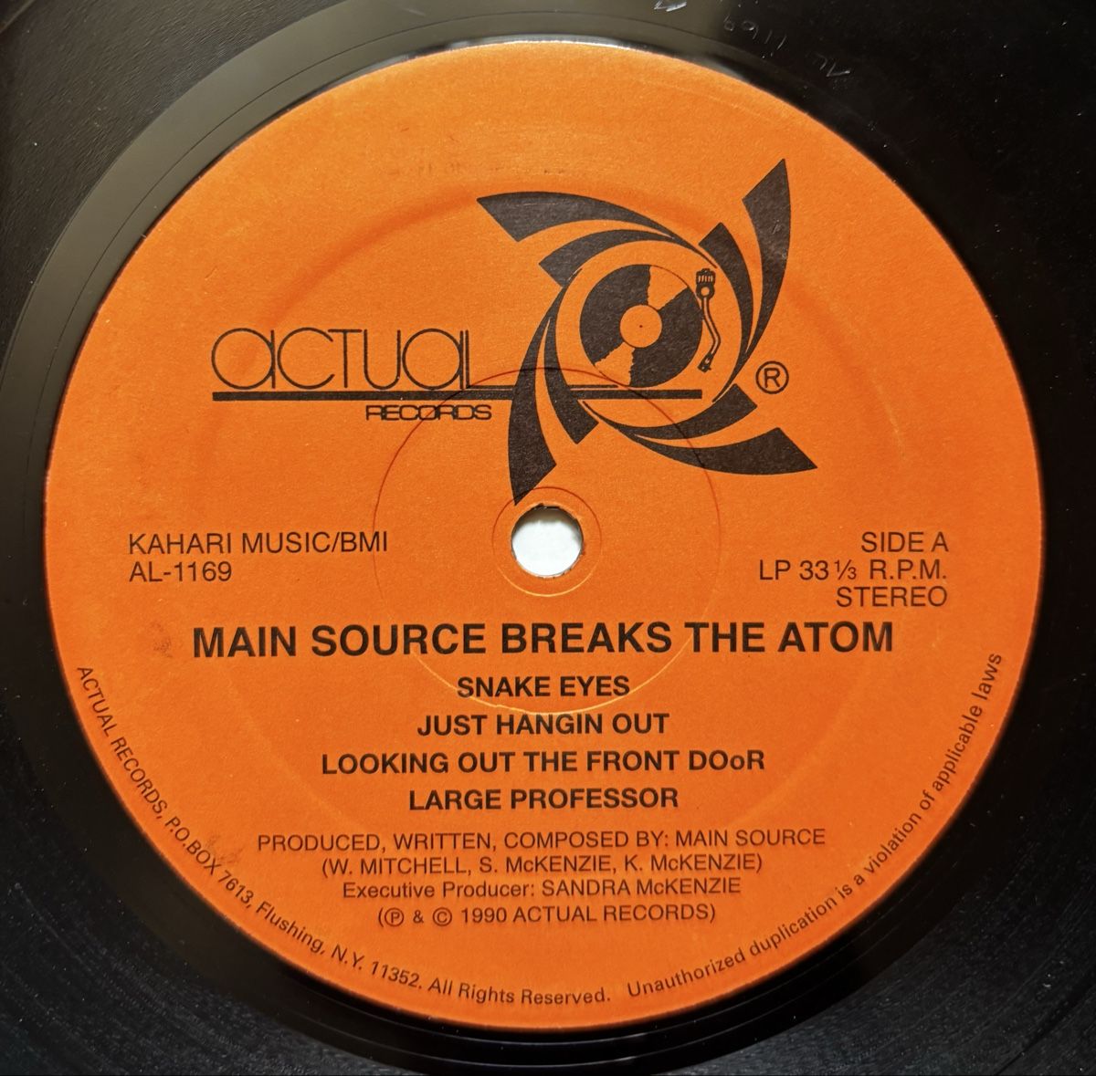 Dischi in vinile: Main Source Breaks The Atom LP 1990 VG+/VG+ – Usato da Neuchâtel venduto da Deivid2 4