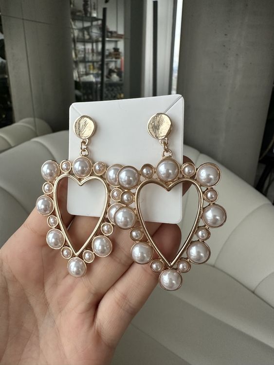 Goldene Blumenohrringe Boho Style - Statement Ohrringe Mit Blumen Design