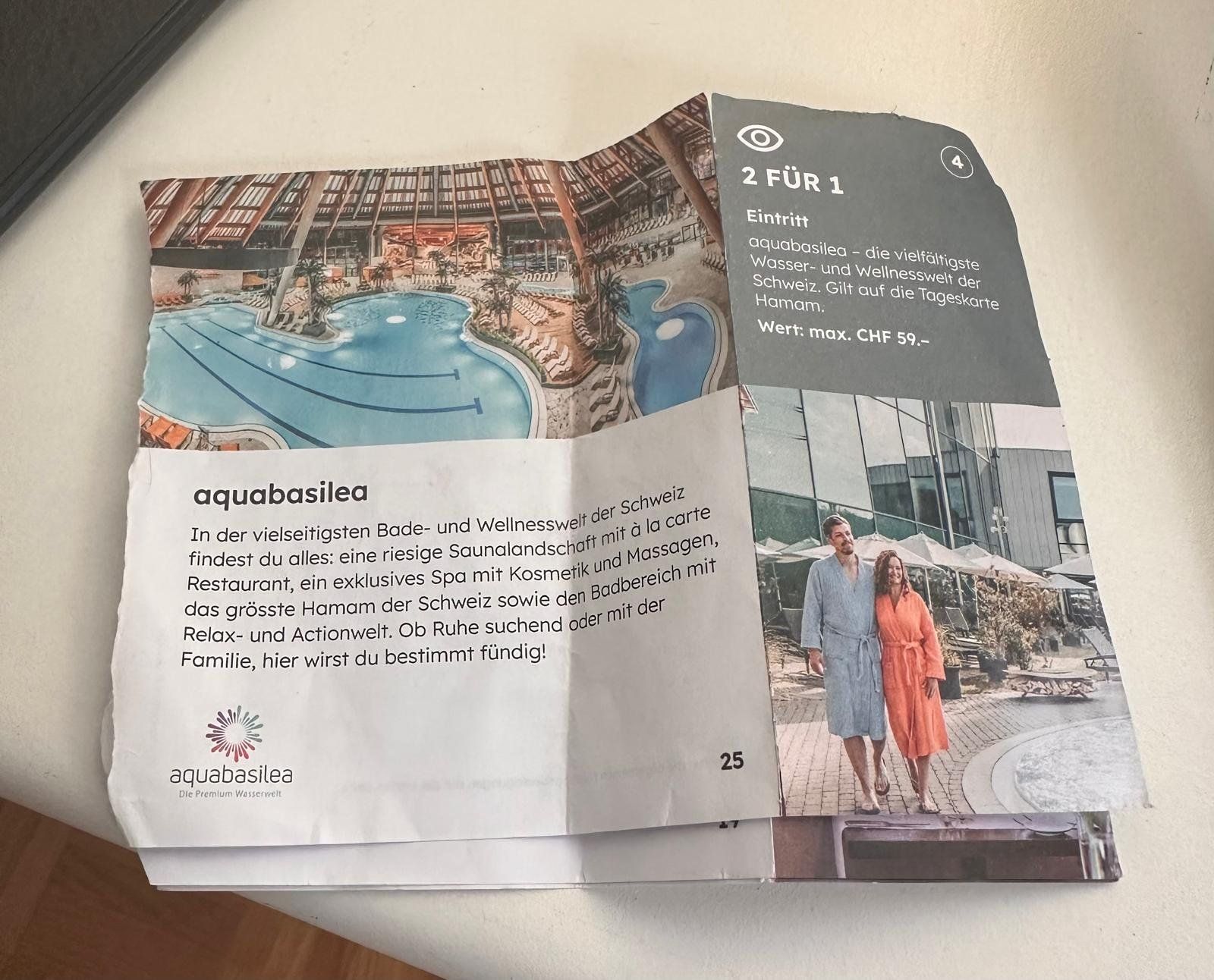 Aqua Basilea – 2 für 1 Eintritt (Swiss Coupon Pass 2025) (Neu und ...