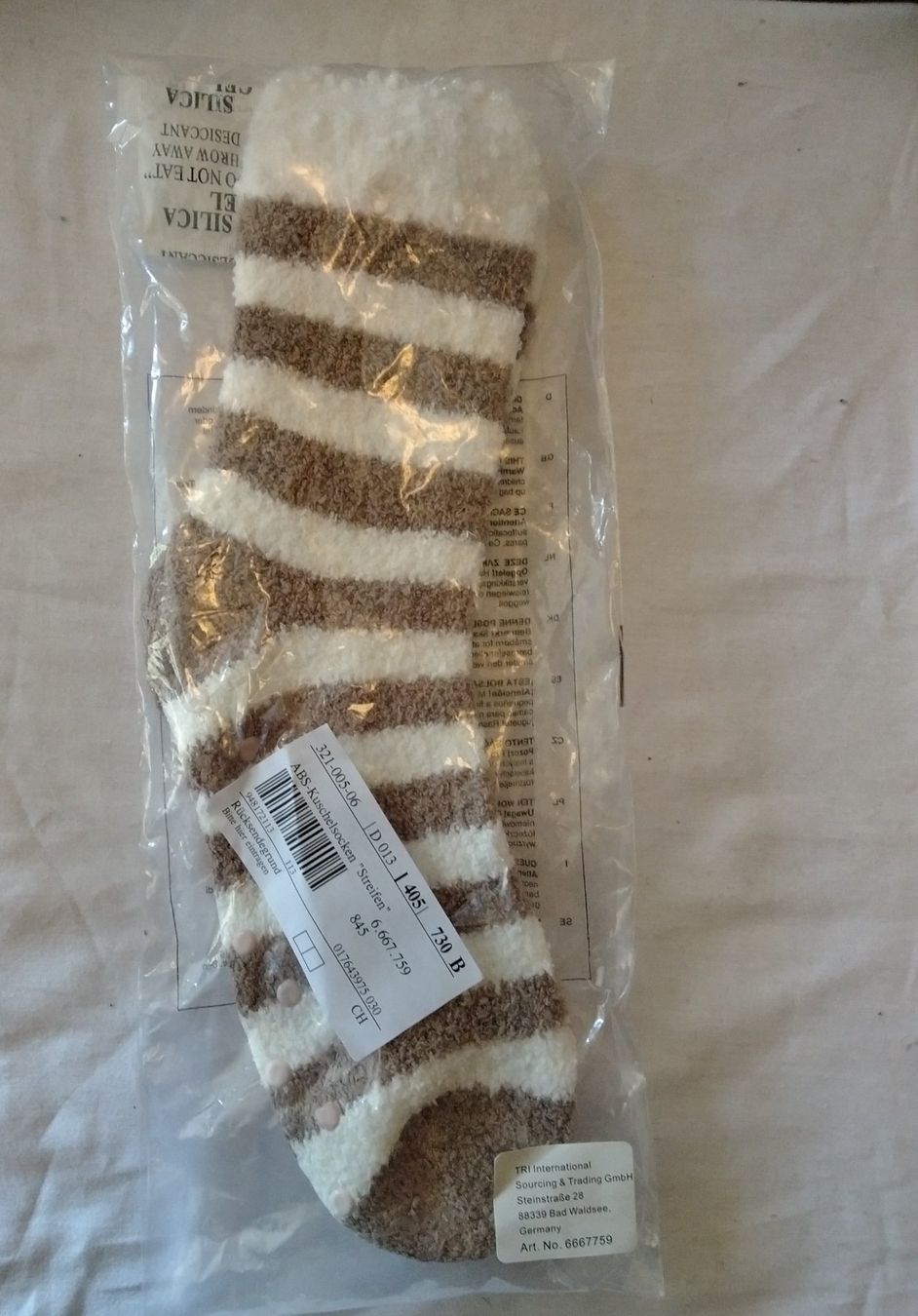 Calze: Gestreifte Damensocken – Nuovo e nell'imballaggio originale da Zürich venduto da Krempel2000