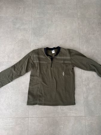 Herren Langarmshirt Khaki Grösse XL 100% Baumwolle