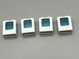 4x Lego Flugzeug Fenster NEU