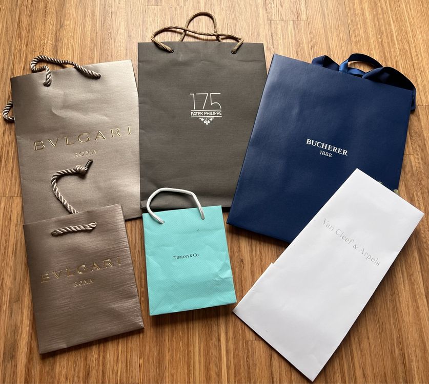 Luxury Brand Gift Bags Set (Tiffany, Bvlgari, etc.) (Neu (gemäss ...