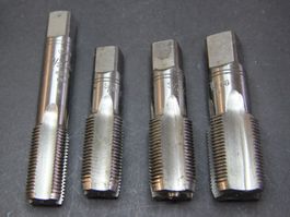 Gewindebohrer Set mit 1/2, 5/8, 3/4 und 7/8 Zoll GG