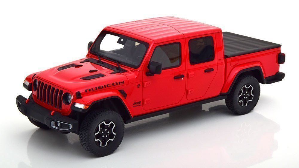 Jeep Modellini d'auto: Jeep Gladiator Rubicon seit 2020 rot / schwarz      1:18 – Nuovo e nell'imballaggio originale da Gerlafingen venduto da espero88