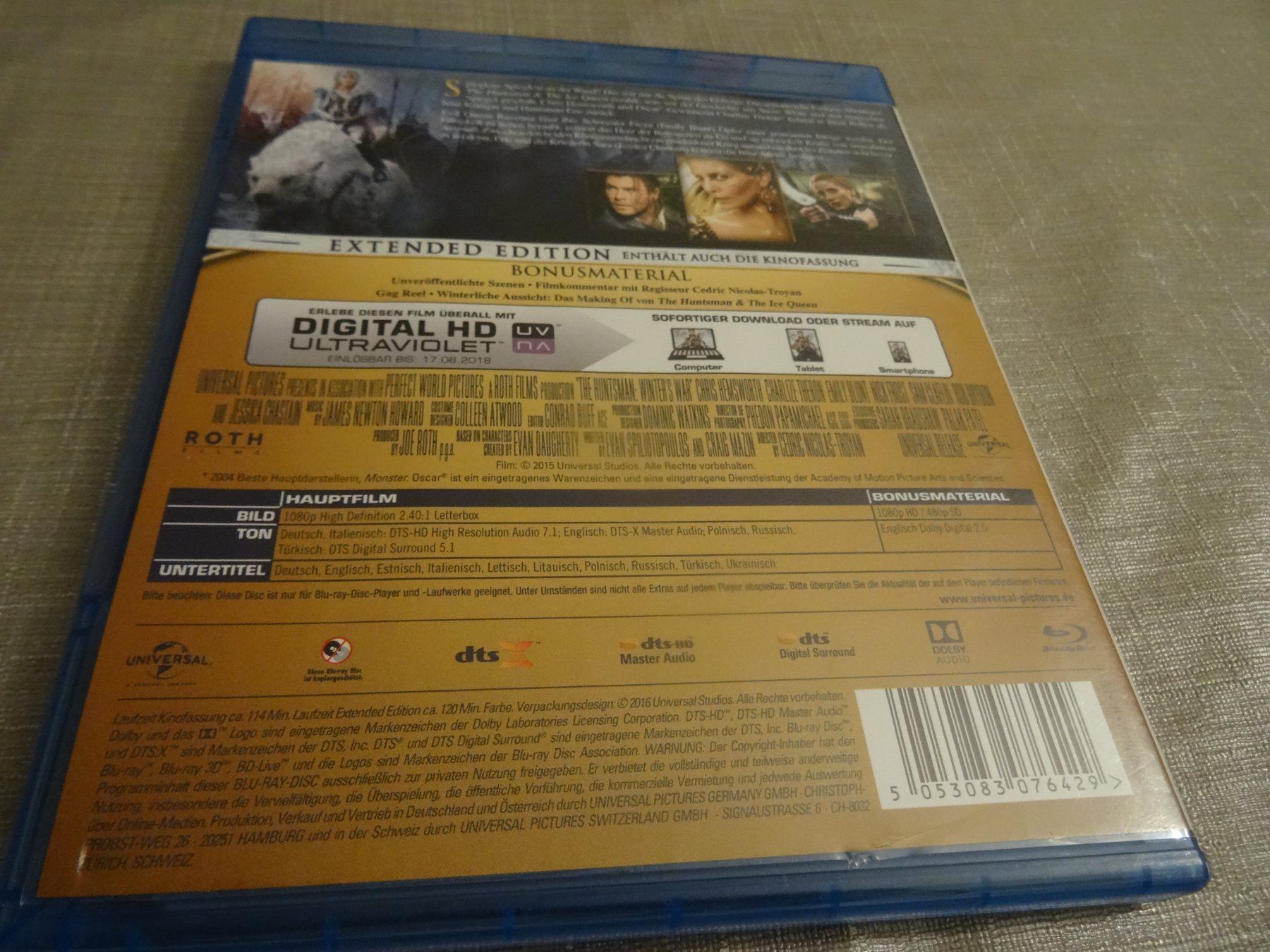 Tutti i DVDs: The Huntsman & The Ice Queen - Blu-ray – Usato da Olten venduto da Disc-Verkauf 2
