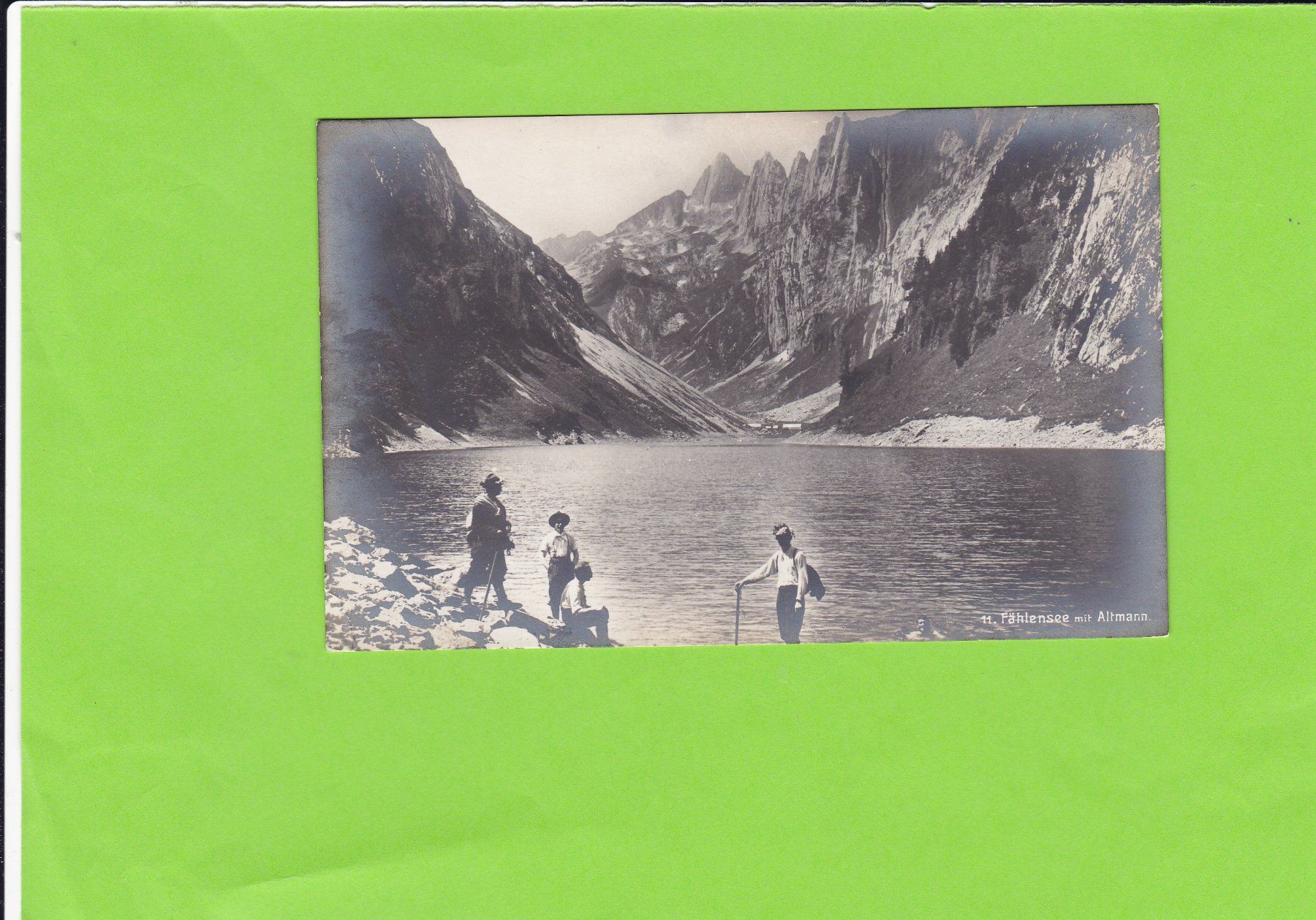 Cartoline postali: Fählensee mit Altmann-belebt – Usato da St. Peterzell venduto da neckertal