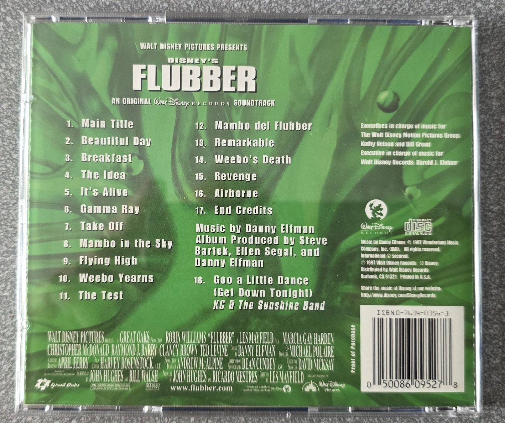 CDs: Flubber -  Original Motion Picture Soundtrack CD – Gebraucht aus Oetwil am See von fineli2 1