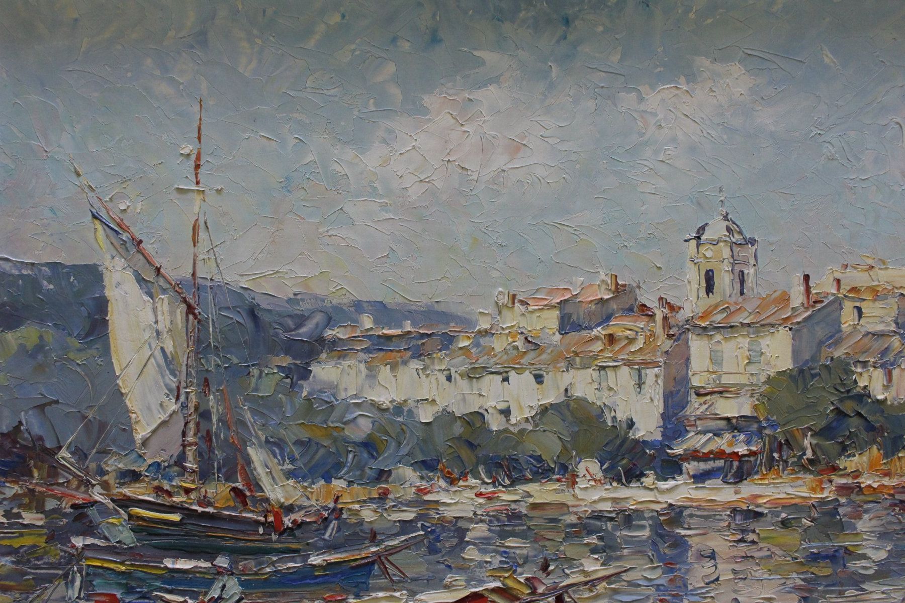 Dipinti: Port en Méditerranée – Usato da Fleurier venduto da Akvdt 3