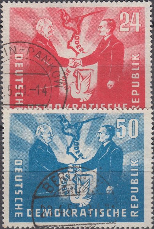 DDR Deutschpolnische Freundschaft 1951 gestempelt Kaufen auf Ricardo