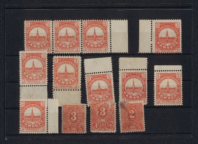 Cartoline postali: Briefmarken Hamburg, Marken der Private  – Usato da Berlin venduto da bartko-reher
