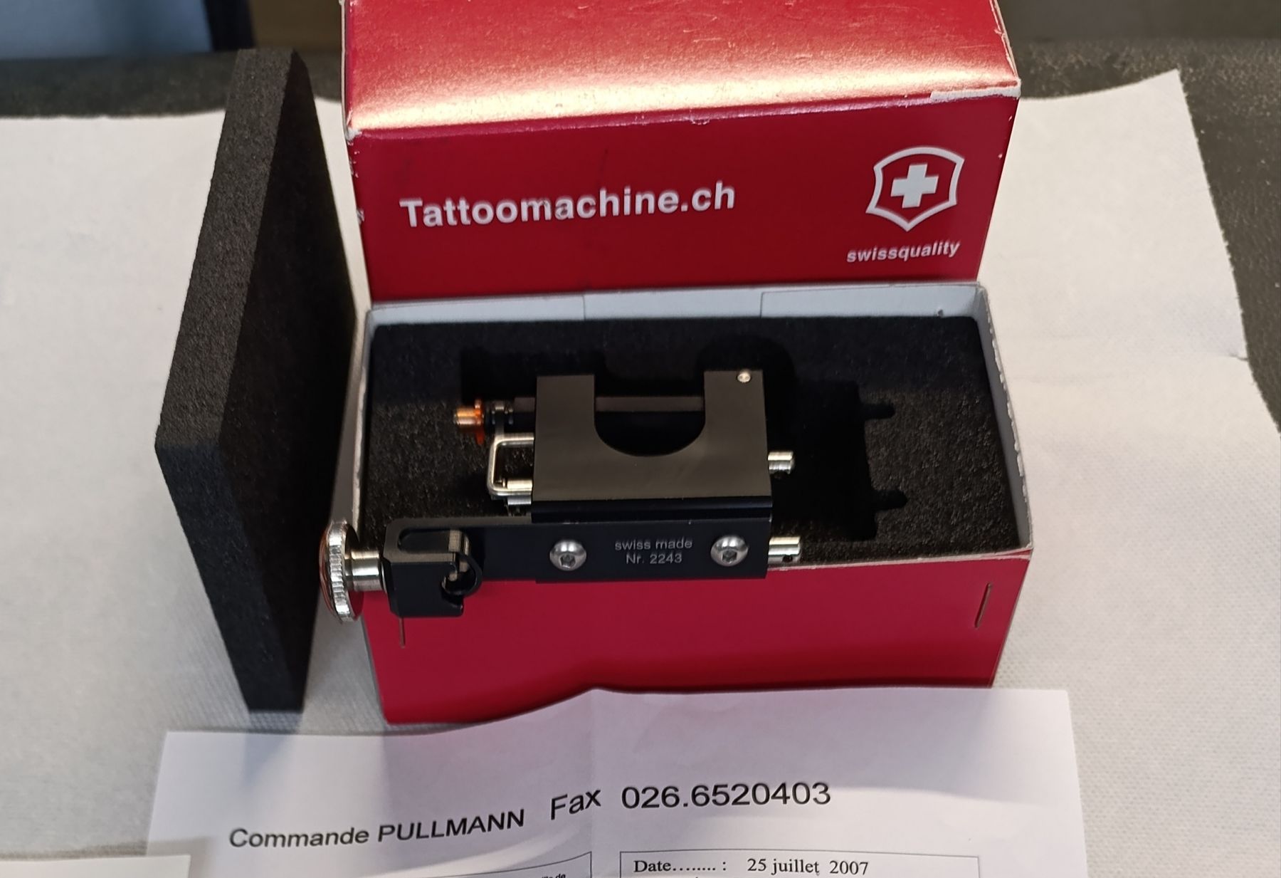Alle Maschinen: SWISSTATTOOMACHINE, tattoo machine rotative Collector, 2007 – Neu (gemäss Beschreibung) aus Avry-sur-Matran von dav_nm5p