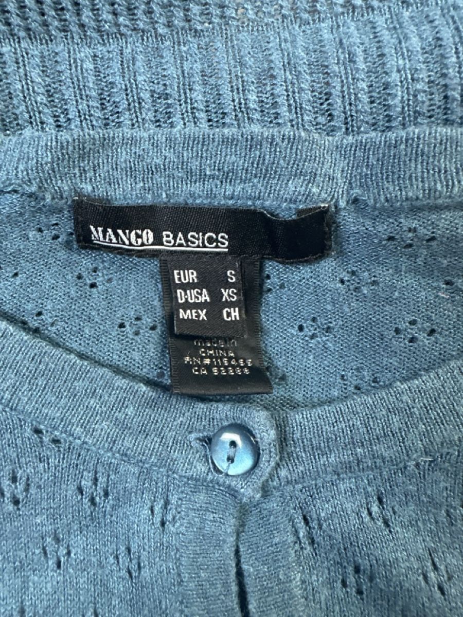 Mango Giacche: Stylische, blaue Strickjacke – Usato da Leuk-Stadt venduto da nadlerhu 3